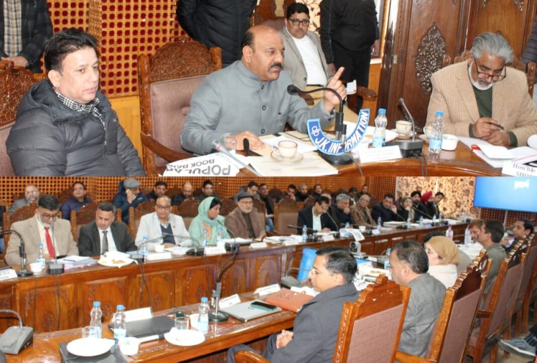 Dy CM reviews progress on development projects at Shopian