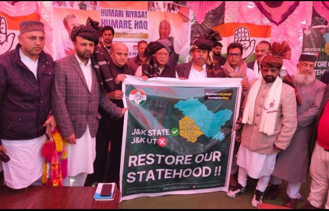 Congress Party intensifies restoration of statehood campaign