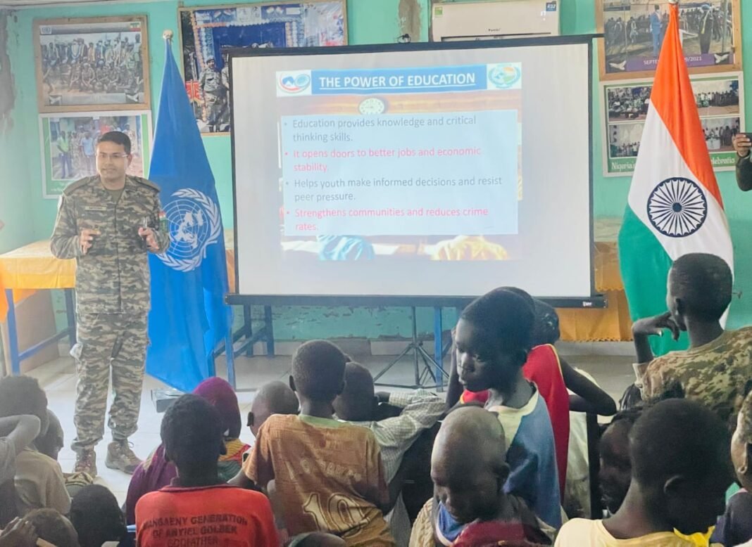 INDBATT TROOPS LEAD ANTI-DRUG AWARENESS CAMPAIGN IN ABYEI