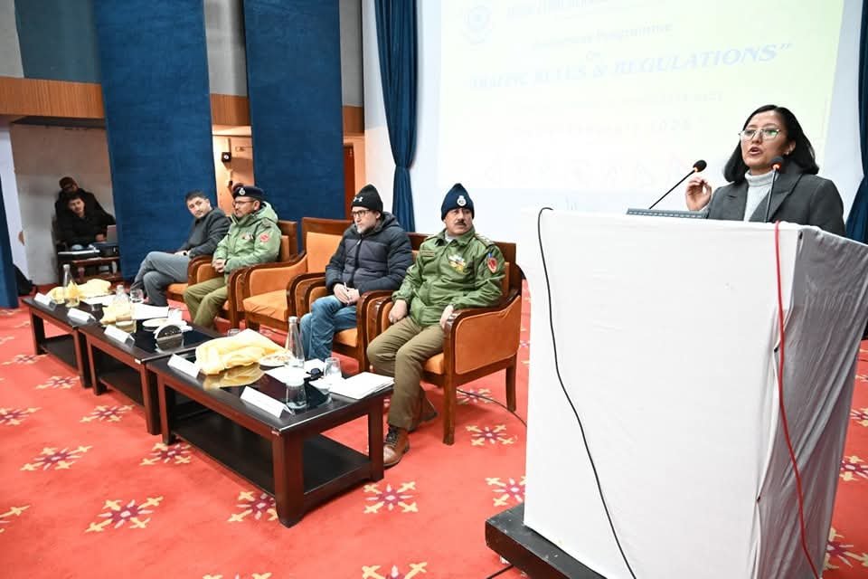 Tehsil Legal Services Committee, Sankoo organizes awareness program on “Traffic Rules and Regulations” in Kargil