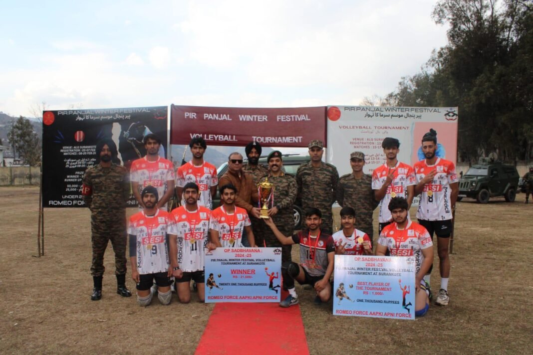 Pir Panjal Volleyball Tournament Concludes with Thrilling Boys’ Final