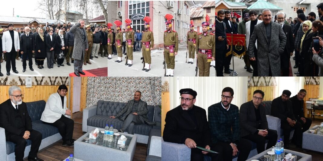 Justice Javed Iqbal Wani visits Ganderbal; reviews Judiciary Infrastructure, Court functioning