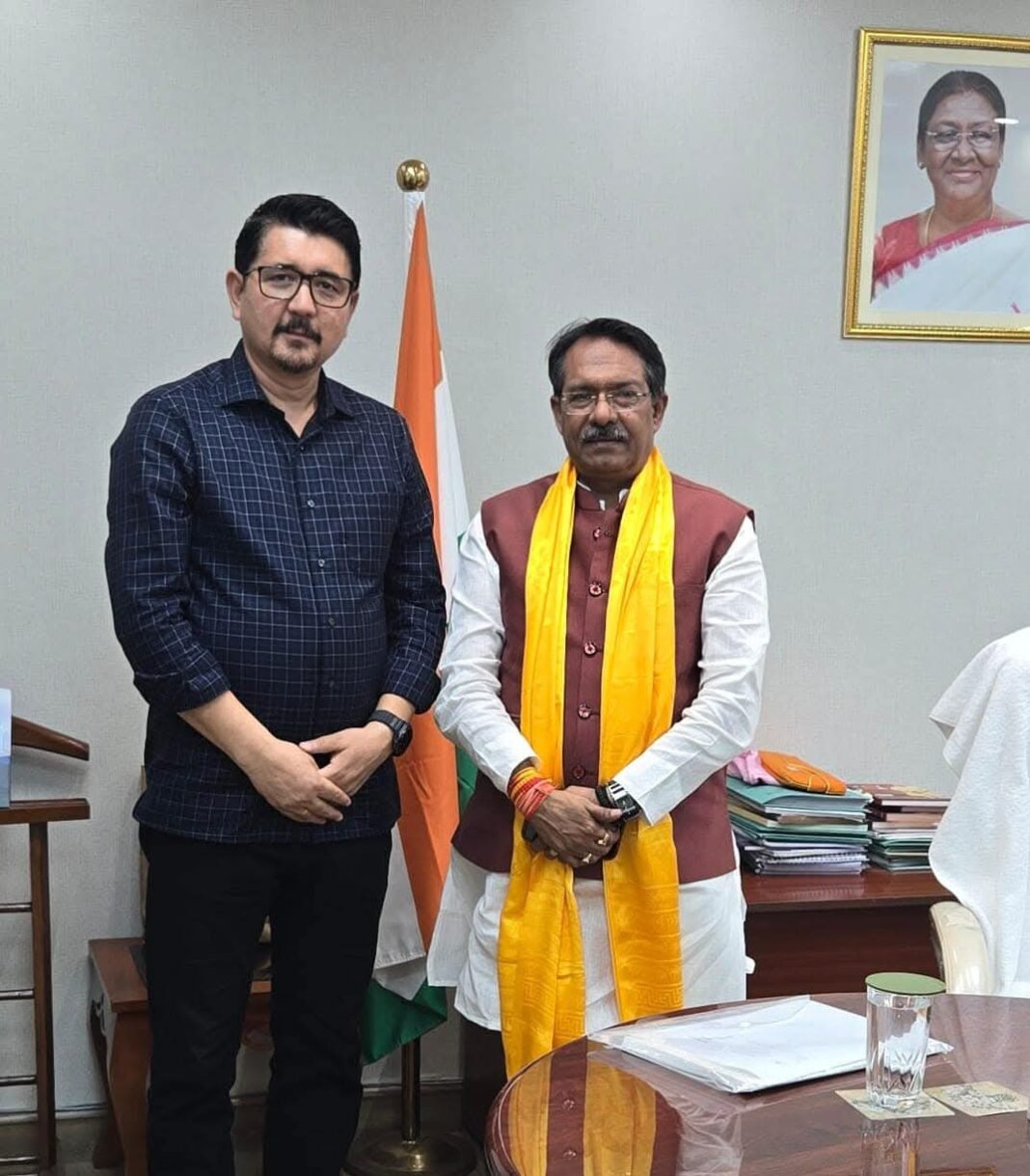 Chairman/CEC, LAHDC Leh, Adv Tashi Gyalson meets MoS for Road Transport, Harsh Malhotra