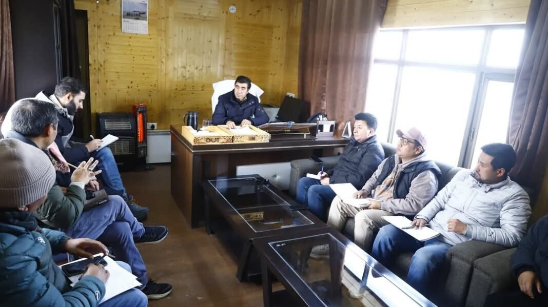 ADDC Leh Sonam Nurboo convened a meeting on waste management system in urban and rural areas of Leh district