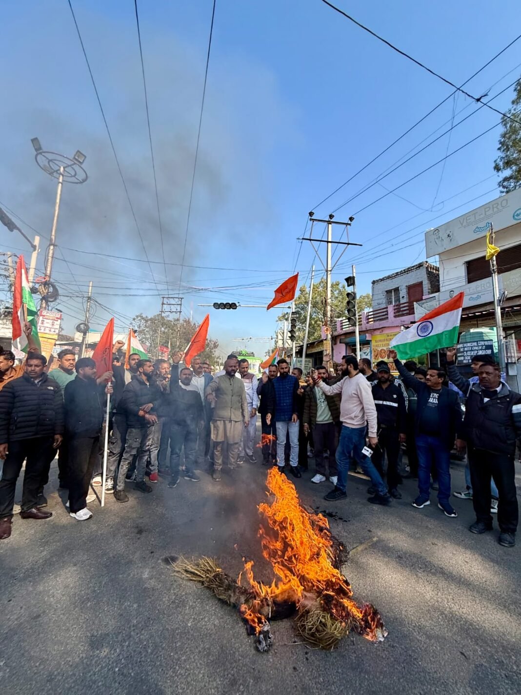 YRS holds strong protest demonstration against Dy CM Surinder Choudhary