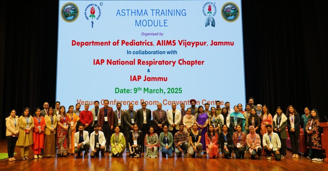 Department of Pediatrics, AIIMS Jammu Conducts “Asthma Training Module” Under Aegis of IAP National Respiratory Chapter and IAP Jammu