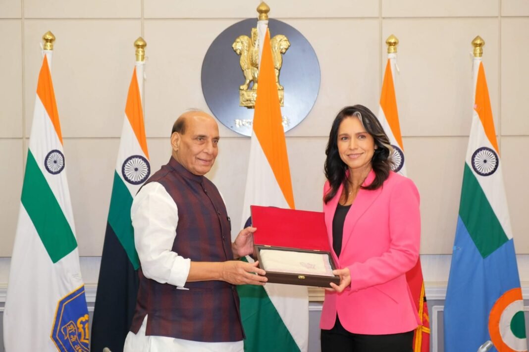 Raksha Mantri meets US Director of National Intelligence in New Delhi