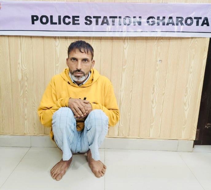 Man Arrested for Brutal Attack on Wife in Gharota; Weapon Recovered