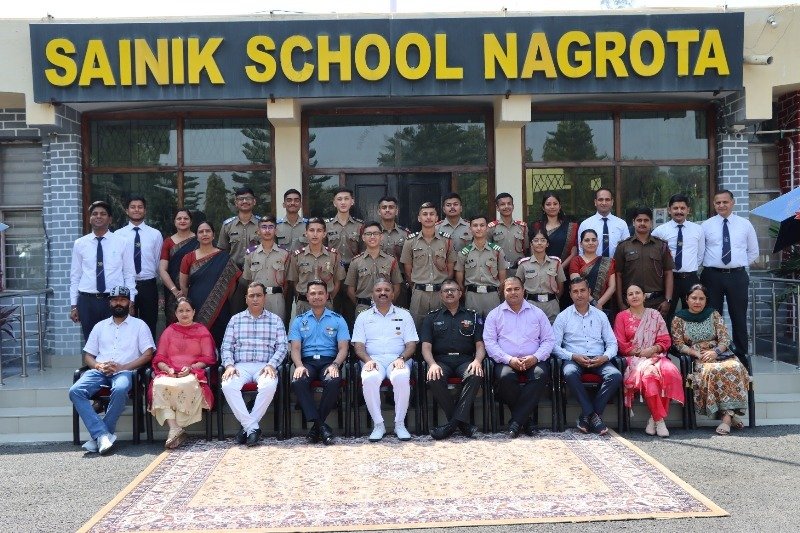 Sainik School Nagrota Hosts Investiture CeremonyFor Academic Year- 2025-26