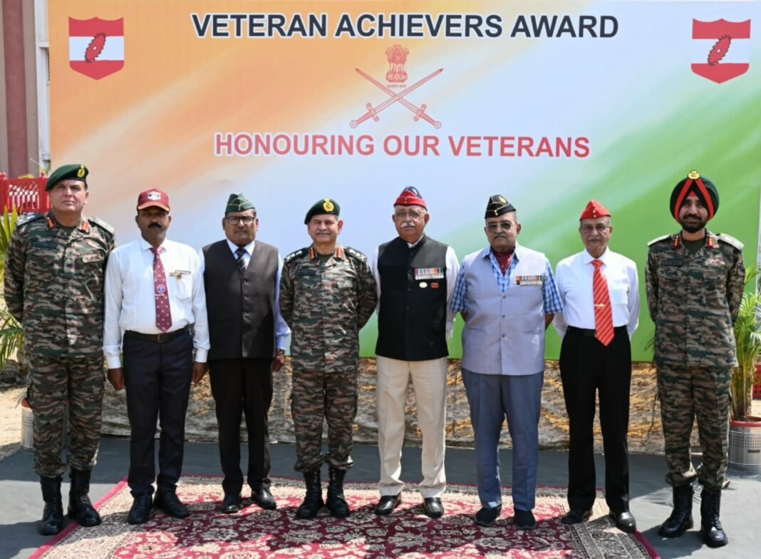 COAS GENERAL UPENDRA DWIVEDI REVIEWS OPERATIONAL PREPAREDNESS OF SUDARSHAN CHAKRA CORPS AND HONOURS VETERANS