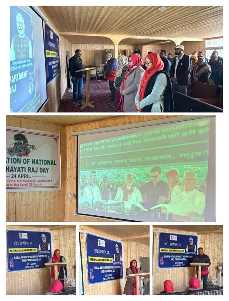 RDD Kargil commemorates National Panchayati Raj Day