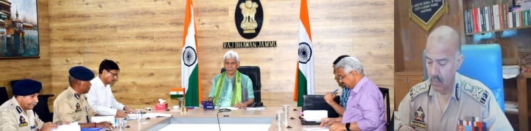 LG Sinha Chairs High-Level Security Meet, Vows to Eradicate Terrorism from Jammu and Kashmir