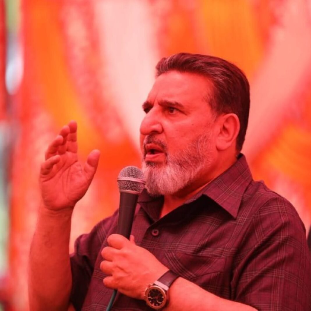 Altaf Bukhari expresses concern over the windstorm devastation in the Valley