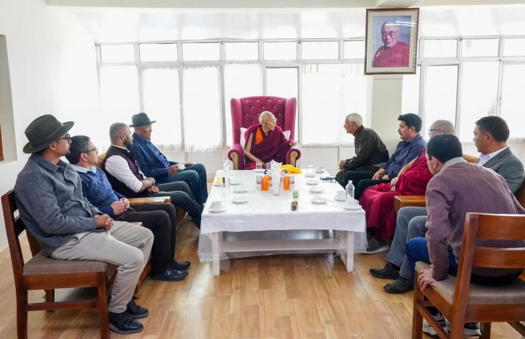CEC Visits Jive-Tsal in Presence of Thiksey Rinpoche Ahead of His Holiness the Dalai Lama’s Visit; Inaugurates Photang Boundary Wall and Renovated Guest House