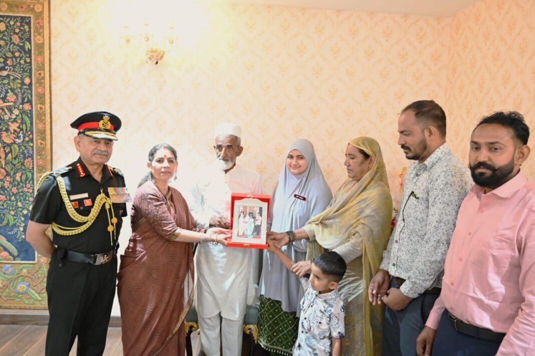 COAS GENERAL UPENDRA DWIVEDI PRESENTS ‘BADGE OF SACRIFICE’ AND ‘CERTIFICATE OF HONOUR’ TO ‘NEXT OF KINS’ OF FALLEN SOLDIERS
