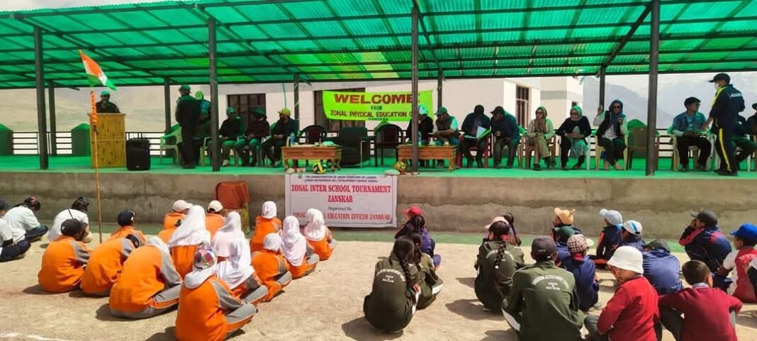 Department of Zonal Physical Education, Zanskar Organises Inter-School Tournament