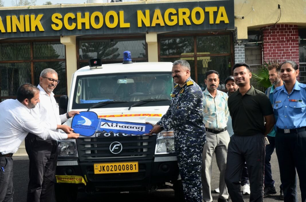 SAINIK SCHOOL NAGROTA RECEIVES KEY INFRASTRUCTURE SUPPORTUNDER CORPORATE SOCIAL RESPONSIBILITY (CSR) INITIATIVE