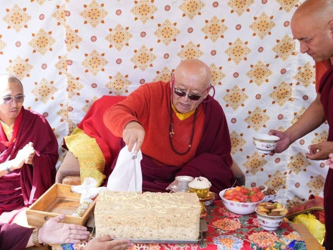 His Holiness Drikung Skyabgon Chhetsang Kunzang Thinles Lundup Spalzangpo Inaugurates Rest House at Shayok