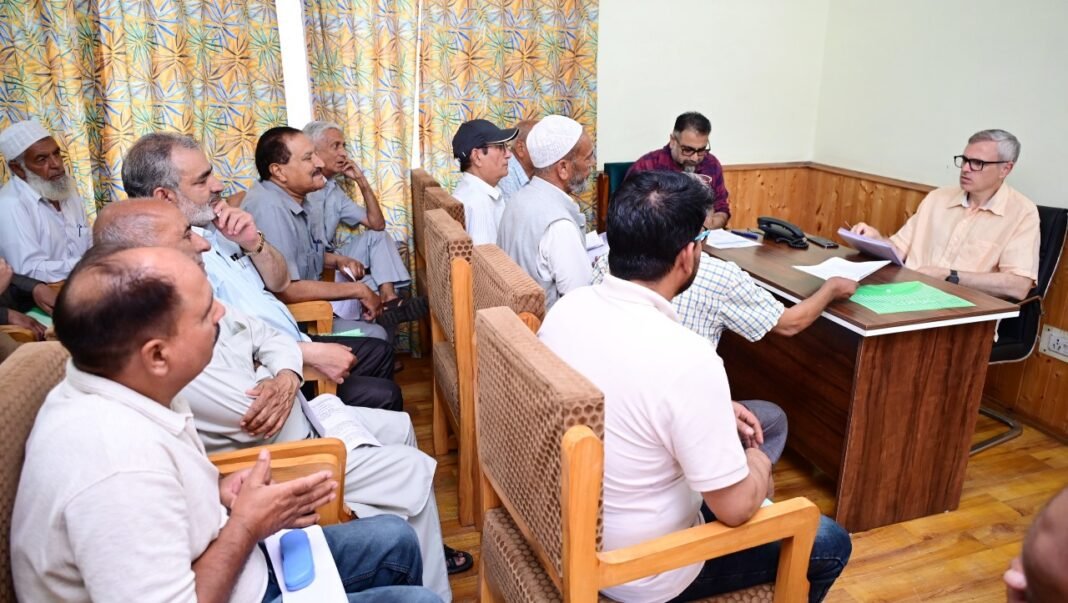 RAABITA: CM Omar Abdullah listens to several delegations