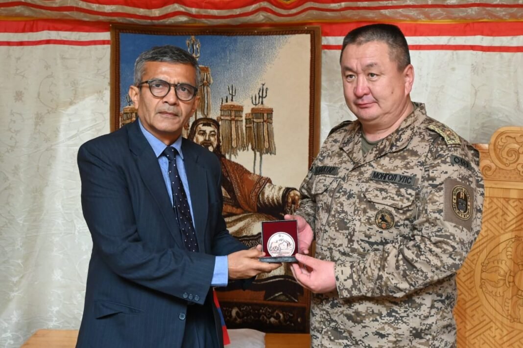 DEFENCE SECRETARY ATTENDS CLOSING CEREMONY OF INDIA-MONGOLIA JOINT MILITARY EXERCISE NOMADIC ELEPHANT