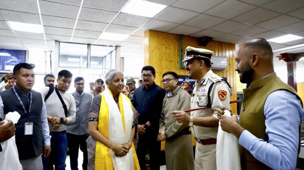 Union Finance Minister Nirmala Sitharaman visits Leh