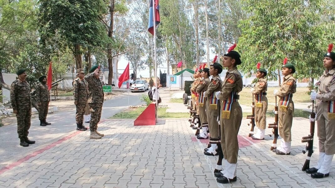 Major General Anupinder Singh Bevli, VSM, Inspires Cadets of CATC-J4 at NTA Nagrota