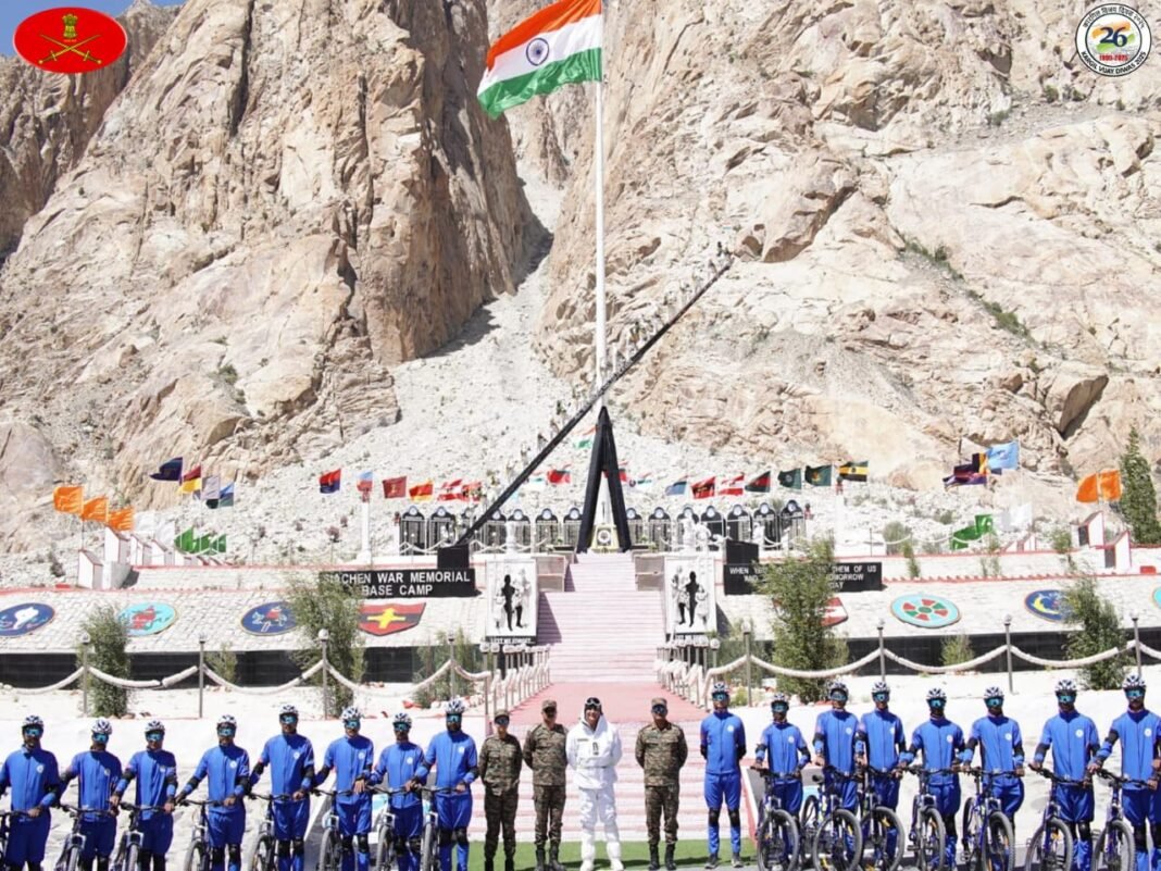 INDIAN ARMY FLAGS OFF ‘FOREVER IN OPERATIONS MOUNTAIN TERRAIN BICYCLE EXPDN