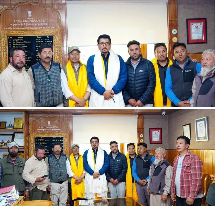 Delegation from Turtuk Extends Gratitude to Hon’ble CEC Tashi Gyalson for Sanctioning of Handang Brok–Zangpal Road under CRIF