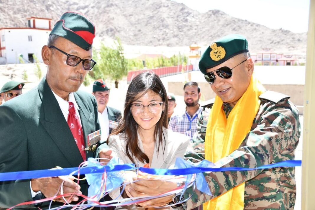 GOC 72 SUB AREA INAUGURATES DIGITAL LEARNING CENTRE AT LADAKH SCOUTS REGIMENTAL CENTRE