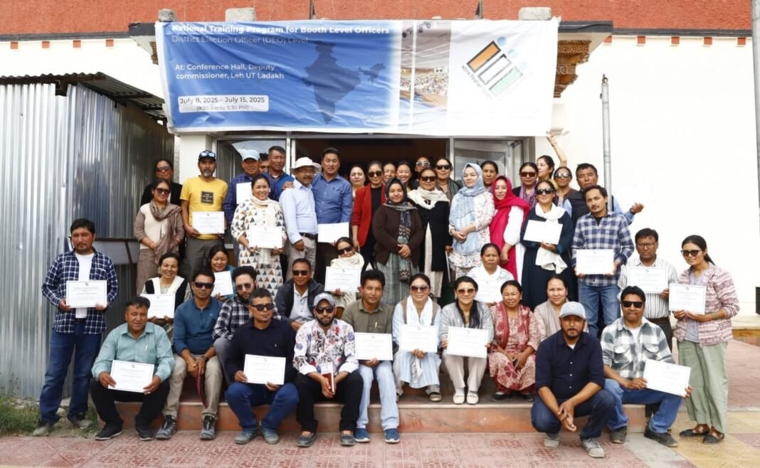 Week-Long National Training for Booth Level Officers concludes at Conference Hall DC Office Leh
