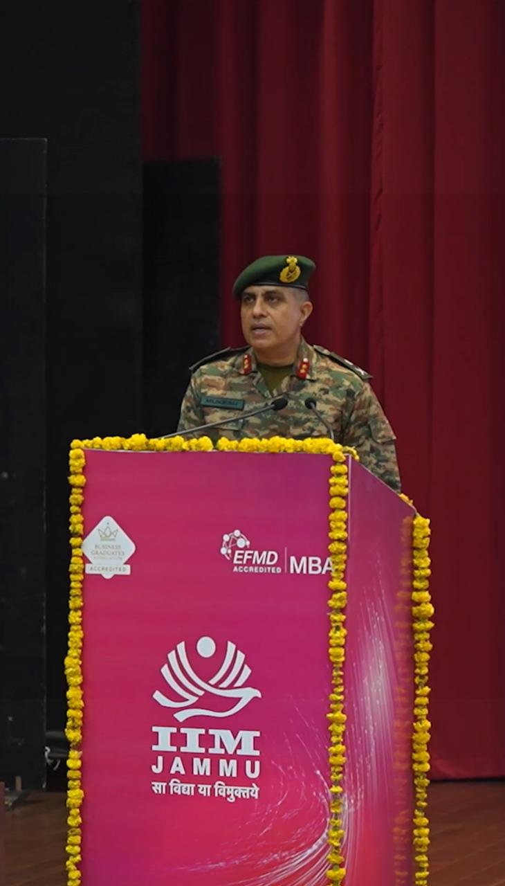 GOC Tiger Division Inspired Young Minds at IIM, Jammu