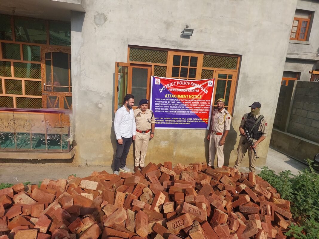 Srinagar Police Attaches Property Worth Rs 1.5 Crore in Major Crackdown on Drug Peddling