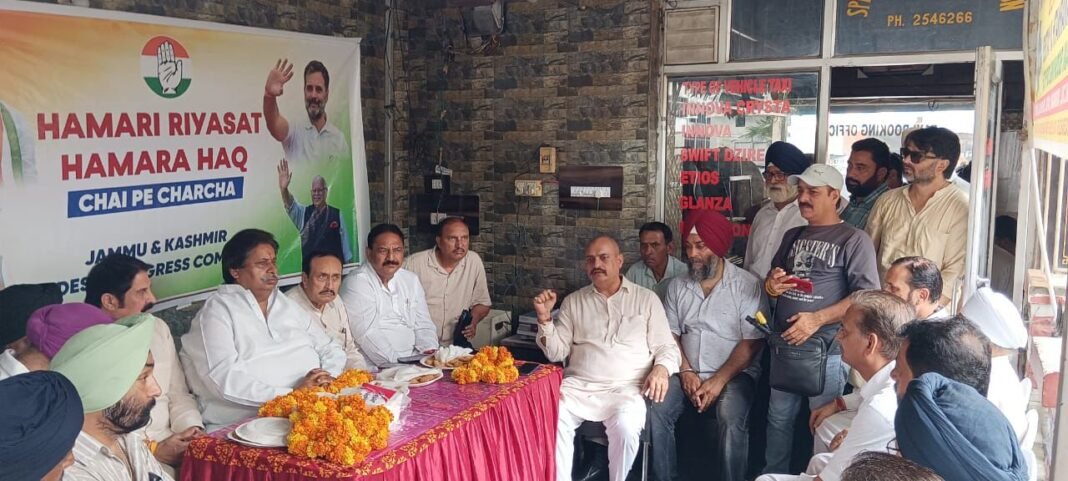 Congress launches outreach campaign” Chai pe Charcha” to intensify statehood movement