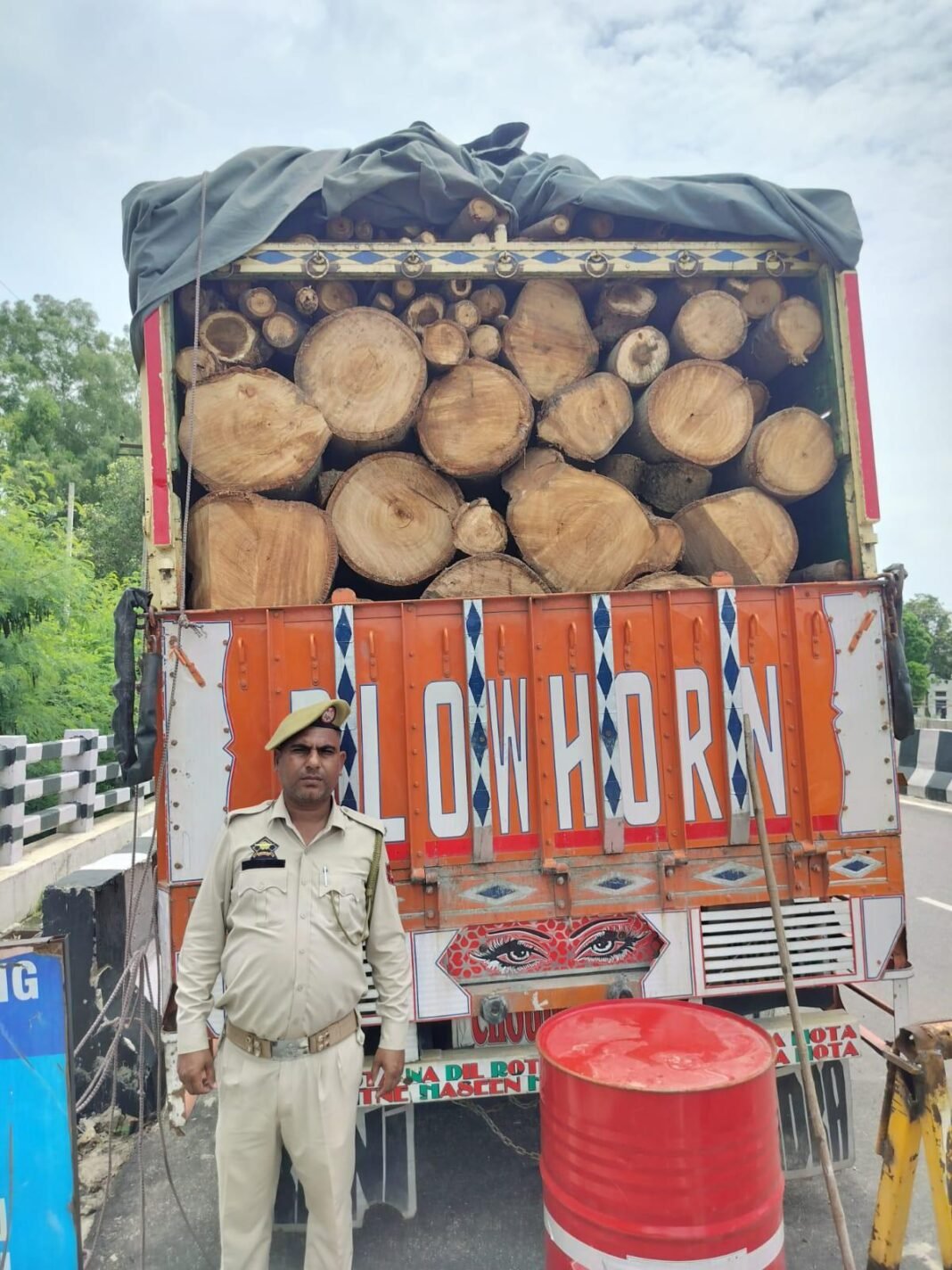 Truck Involved in Illegal Timber Smuggling Seized by Domana Police