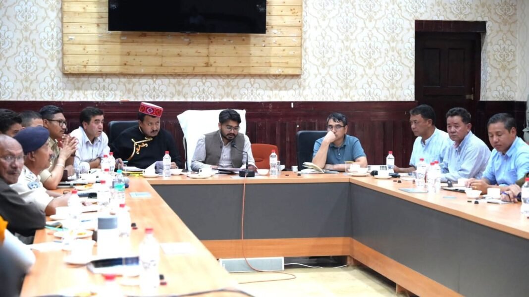 DC Leh Romil Singh Donk chairs review meeting ahead of Independence Day celebrations