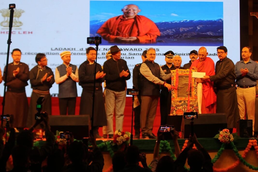 Ladakh dPal rNgam Dus-sTon 2025 Honours Venerable Bhikkhu Sanghasena with Festival’s Highest Award; Celebration Concludes with Message of Unity, Compassion, and Cultural Pride