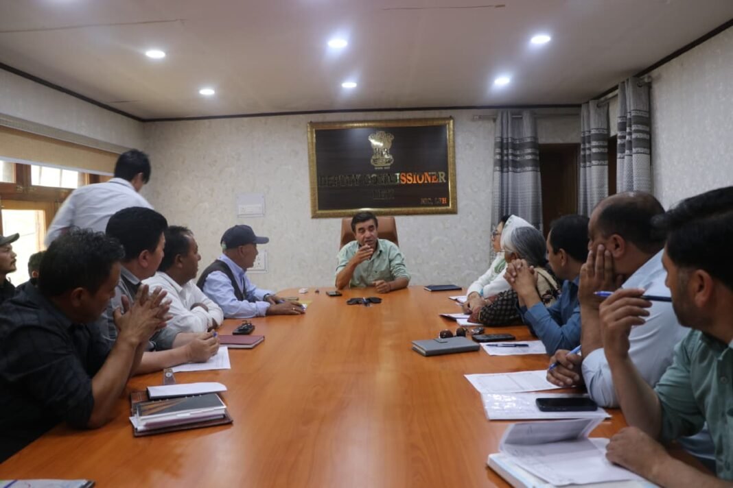 ADDC Leh Reviews Progress of Samagra Shiksha Scheme