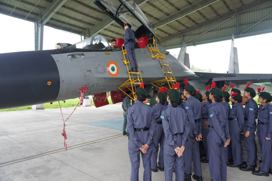 NCC Cadets of 1 J&K Air Sqn NCC Visit Air Force Station, Udhampur