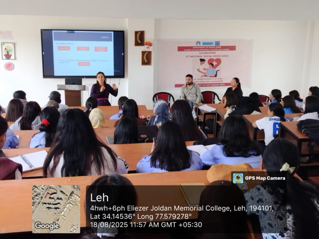 EJM College Leh Commences 6th National Social Work Week