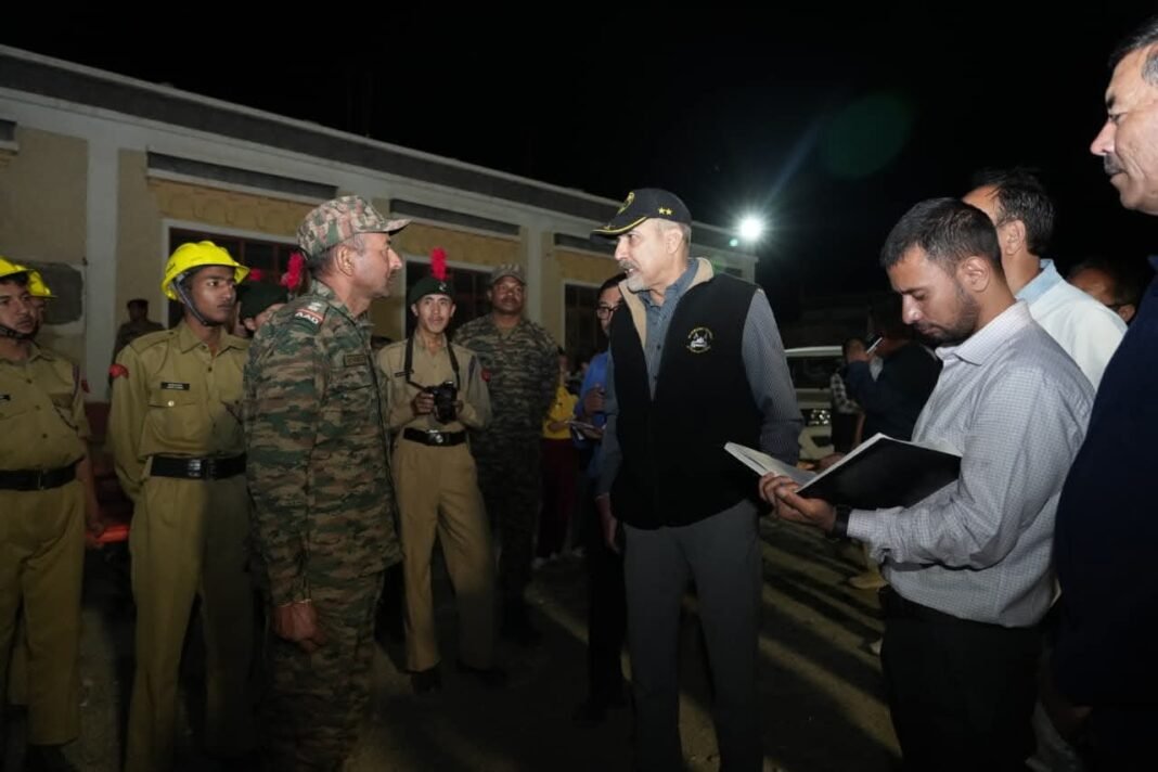 Night Mock Drill exercises conducted at Choglamsar and Lungmar near Lamdon