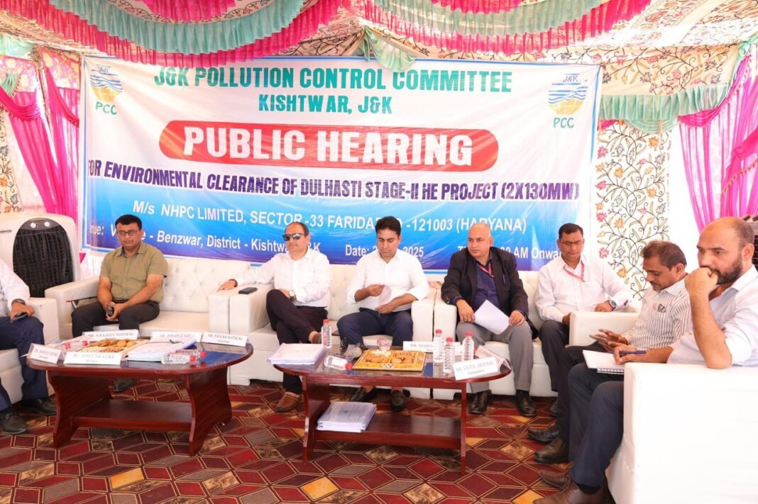 Public Hearing on Environmental Clearance of Dulhasti Stage-II H.E. Project Held at Kishtwar