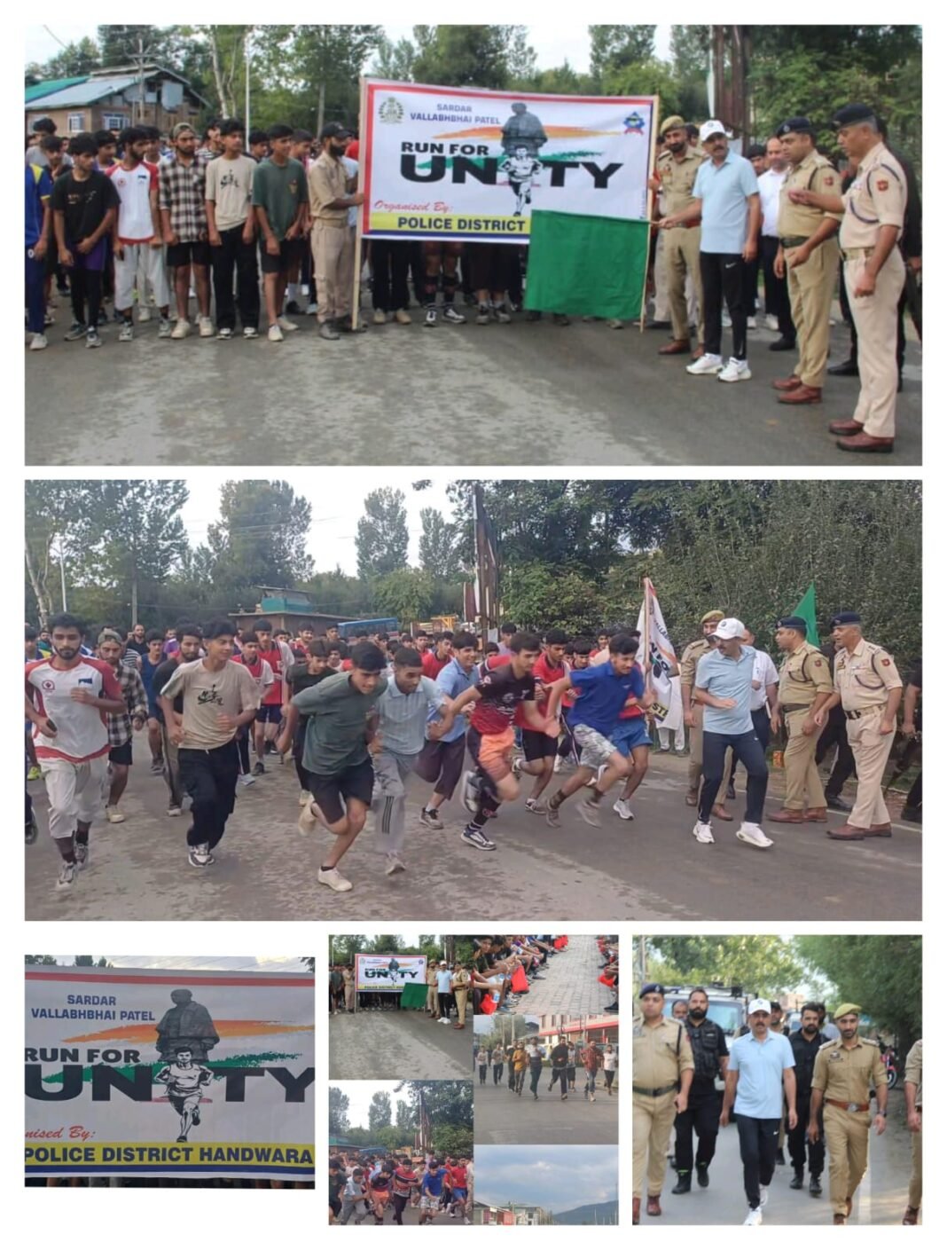 Handwara Police Organises ‘Run for Unity’ to Honour Sardar Vallabhbhai Patel