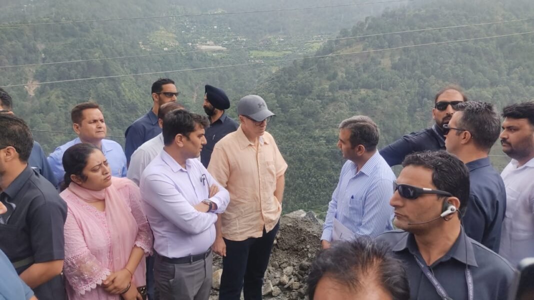 CM Omar Abdullah travels on Jammu-Srinagar Highway to Review Situation in Ramban, Udhampur