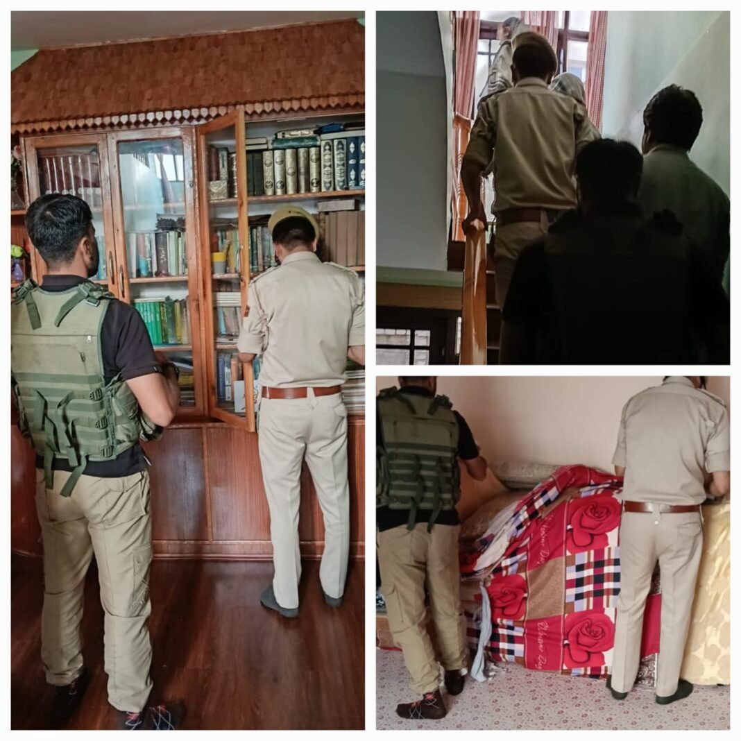 Handwara Police conducts raid in connection with UAPA Case