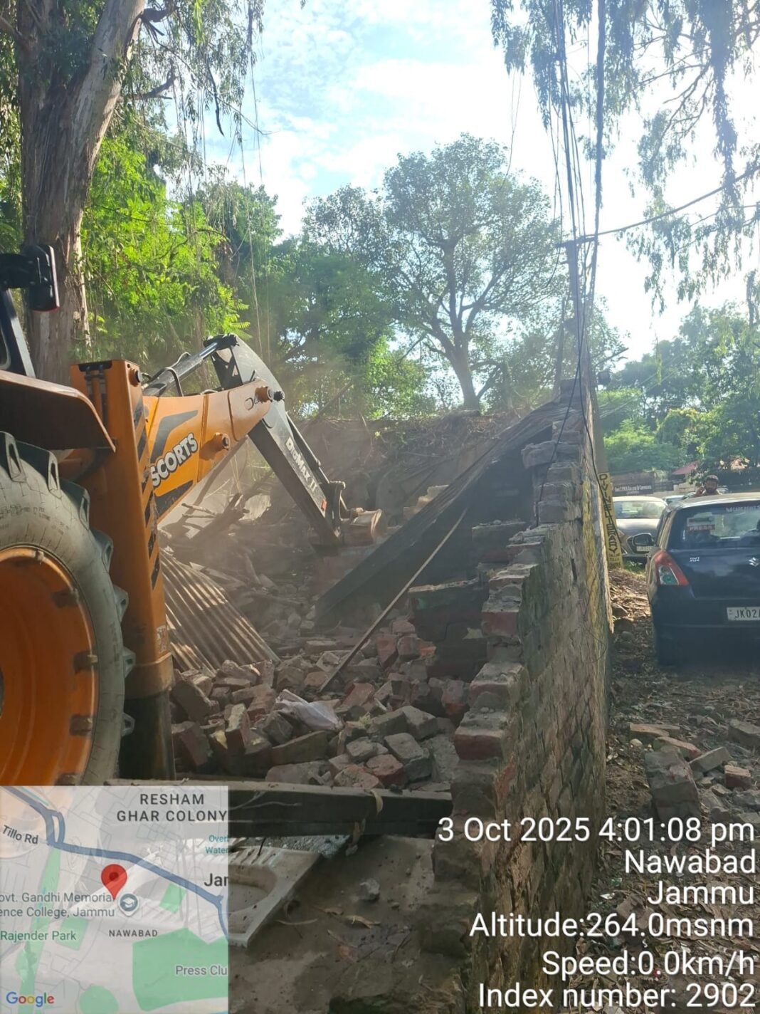 JMC conducts massive anti-encroachment drive across Jammu City