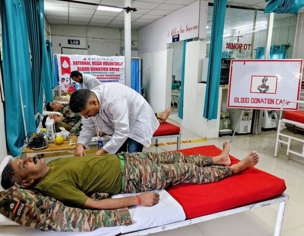Indian Army Organizes Blood Donation Camp in Rajouri