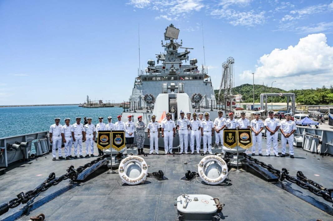 INDIAN NAVAL SHIP SAHYADRI VISITS KEMAMAN, MALAYSIA OPERATIONAL DEPLOYMENT TO SOUTH CHINA SEA AND INDO-PACIFIC