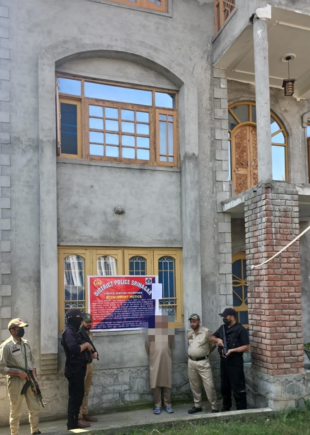 J&K Police Attaches Property Worth ₹2 Crore Belonging to Designated Terrorist In Srinagar
