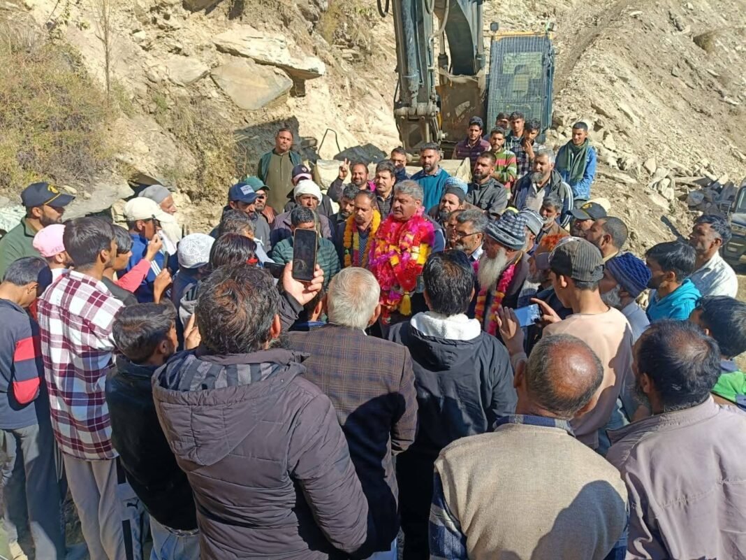 MLA Banihal Sajjad Shaheen Lays Foundation Stone of PMGSY Panchal Kote road to Masjidpora Khowrihal link road