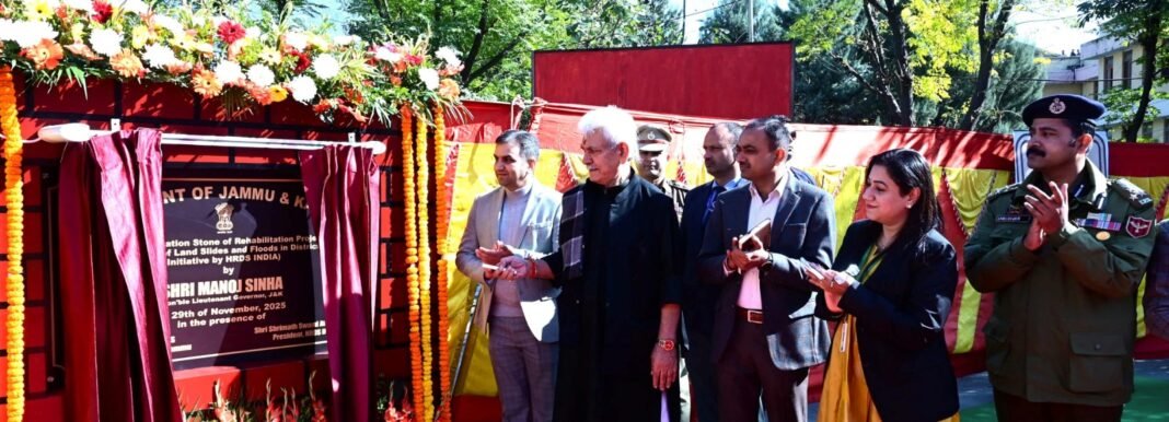 New homes for families affected due to recent natural calamities will be constructed in Ramban and Udhampur